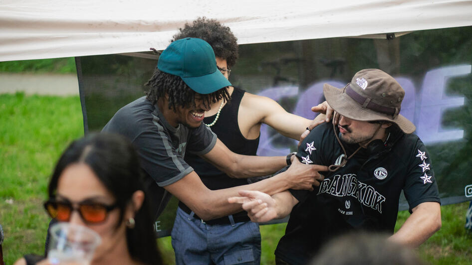 tibitrap with nhocane and Perez Papi (on the decks) from SACODE